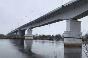 В Житковичском районе треснул автомобильный мост‍