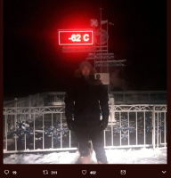 Фотофакт: в российском Оймяконе -62 °C
