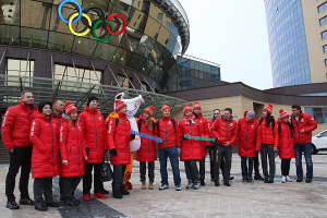 Наши олимпийцы отправились в Пхенчхан (ФОТОРЕПОРТАЖ)