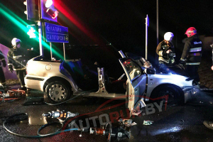 Страшное ДТП в Солигорске: грузовик протаранил Skoda, погибли двое