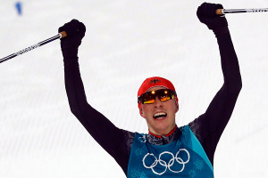 Немец Эрик Френцель стал двукратным олимпийским чемпионом в лыжном двоеборье