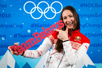 Флаг Беларуси на закрытии Олимпиады понесет Дарья Домрачева
