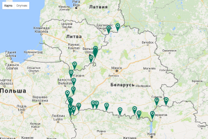 На литовской границе сохраняются внушительные очереди грузовиков