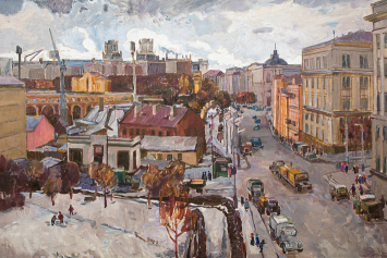 В галерее "Предместье" открылась выставка живописи "Наш город Минск". Работы для нее предоставили частные коллекционеры