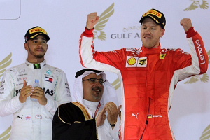 Формула-1. Гран-при Бахрейна. Пилот "Феррари" Феттель победил на этапе Гран-при "Формулы-1"