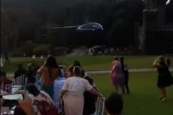 На свадьбе в Бразилии упал вертолет с невестой (видео)