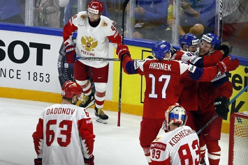 Российские хоккеисты уступили чехам в овертайме на ЧМ-2018