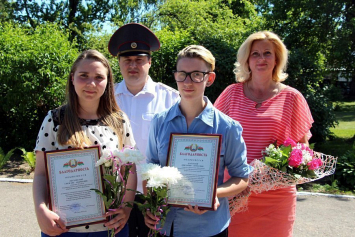 В Витебске наградили подростков, которые помогли раскрыть убийство