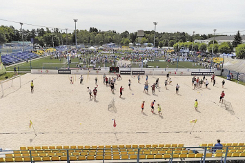 В Минске дан старт строительству Национального стадиона по пляжному футболу
