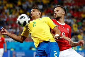 Сборные Бразилии и Швейцарии сыграли вничью на ЧМ по футболу