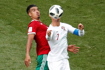 Португальцы одолели команду Марокко в матче ЧМ, победный мяч забил Криштиану Роналду