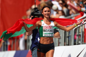 Ольга Мазуренок выиграла марафон на чемпионате Европы по легкой атлетике