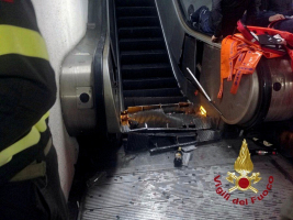 Болельщики футбольного ЦСКА пострадали в аварии эскалатора в римском метро