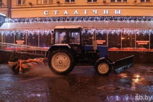 Фотофакт. В Минске выпал первый снег