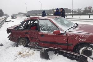 Смертельное ДТП в Минском районе: водитель и пассажиры Daewoo, столкнувшейся с фурой, не были пристегнуты