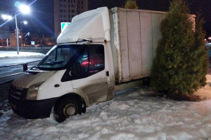 В Витебске пьяный водитель грузовика скрывался от ГАИ и попал в аварию