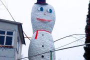 В Жлобине появился «снежный человек»